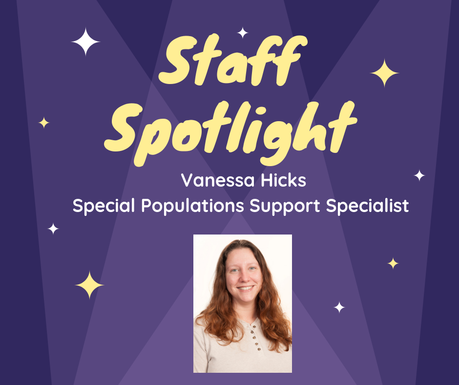 Staff spotlight Vanessa Hicks