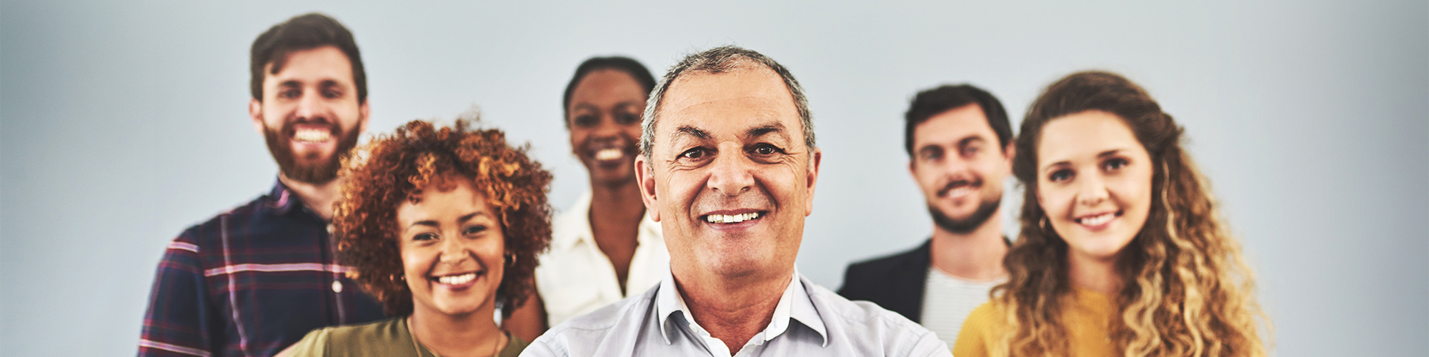 Group of smiling people