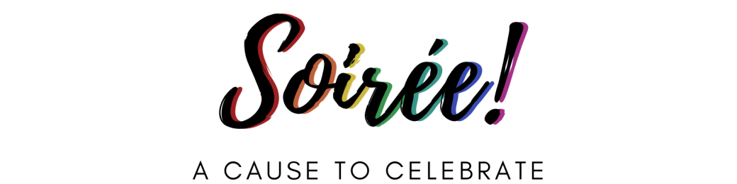 Soiree logo - tagline A Cause to Celebrate