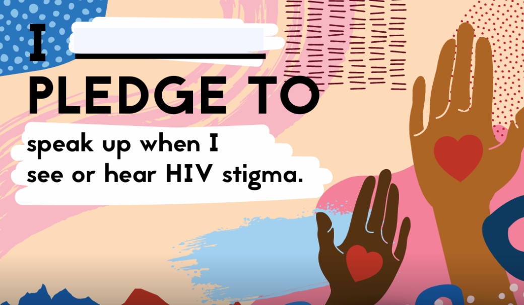 Pledge card to stop HIV stigma