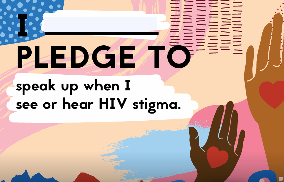 Pledge card to stop HIV stigma